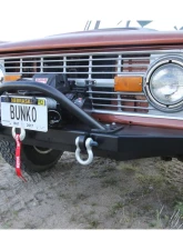 Rock Hard 4x4 Shorty Winch Guard with Light Mounting Tabs for RH-6200 Front Bumper Ford Bronco 1977-1986                                     - RH-6201 - Image 3