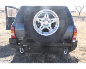 Rockhard 4x4 Patriot Series Rear Bumper w/ Tire Carrier Jeep Grand Cherokee WJ 1998-2004