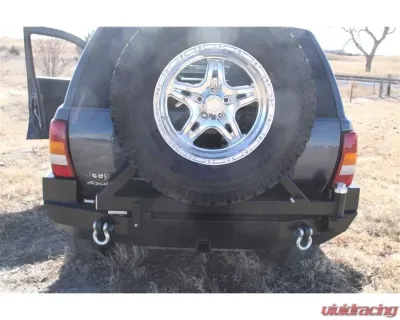 Rockhard 4x4 Patriot Series Rear Bumper w/ Tire Carrier Jeep Grand Cherokee WJ 1998-2004 - RH-7050