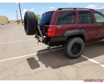 Rockhard 4x4 Patriot Series Rear Bumper w/ Tire Carrier Jeep Grand Cherokee WJ 1998-2004 - RH-7050
