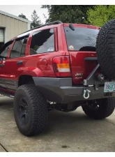 Rockhard 4x4 Patriot Series Rear Bumper w/ Tire Carrier Jeep Grand Cherokee WJ 1998-2004                                     - RH-7050 - Image 8