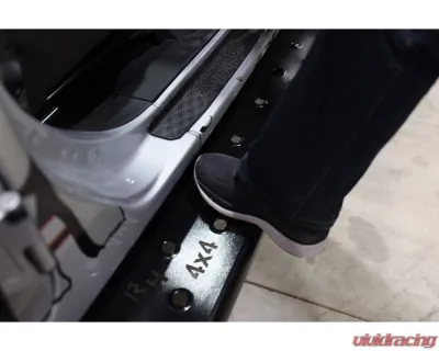 Rock Hard 4x4 RHX Series Tube Slider Rocker Guards Flat Step for Jeep Gladiator JT 2020+ - RH-80124
