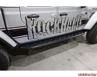Rock Hard 4x4 RHX Series Tube Slider Rocker Guards Flat Step for Jeep Gladiator JT 2020+ - RH-80124