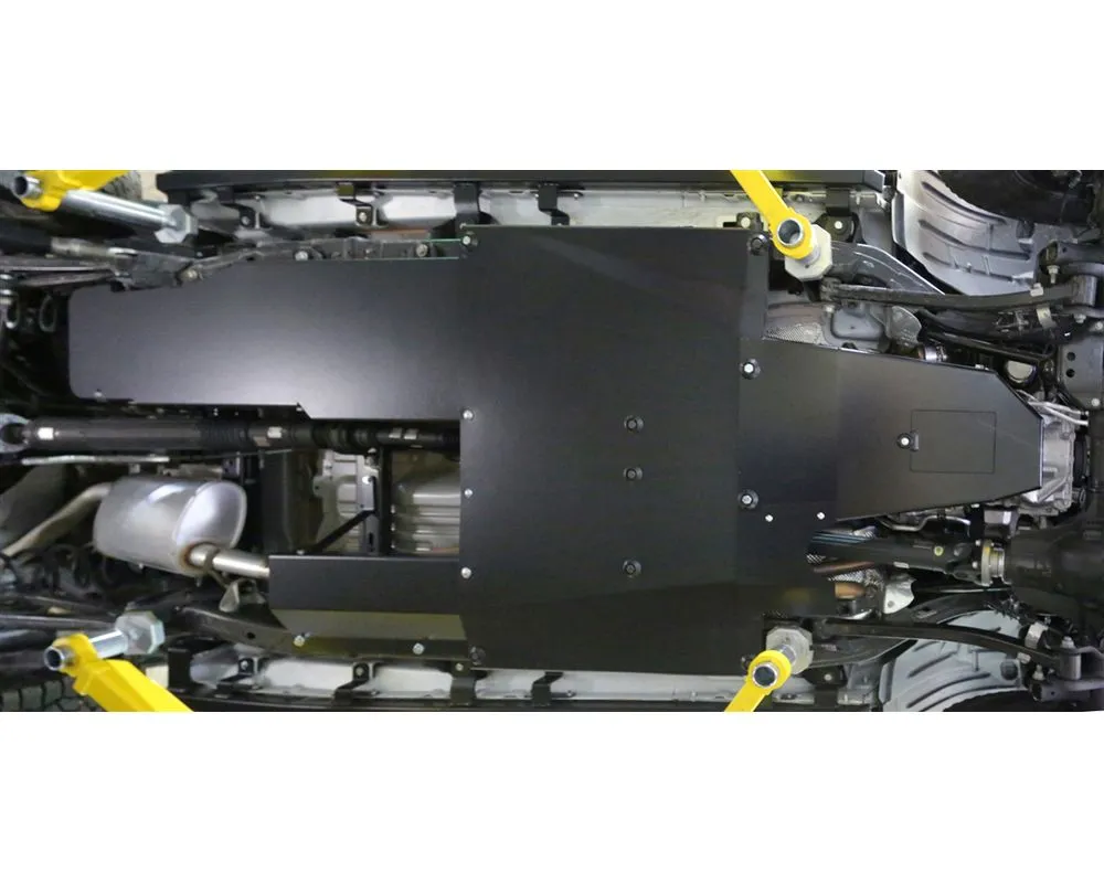 Rock Hard 4x4 Aluminum Complete Bellypan Skid Plate System with Dual Crossmembers for Jeep Gladiator JT 3.6L 2020+ - RH-80548