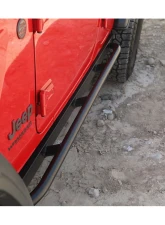 Rock Hard 4x4 Patriot Series Tube Slider Rocker Guards Angled Up for Jeep Wrangler JL 4DR 2018+                                     - RH-90104 - Image 10