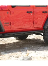 Rock Hard 4x4 Patriot Series Tube Slider Rocker Guards Angled Up for Jeep Wrangler JL 4DR 2018+                                     - RH-90104 - Image 13