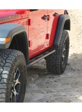 Rock Hard 4x4 Patriot Series Tube Slider Rocker Guards Angled Up for Jeep Wrangler JL 4DR 2018+                                     - RH-90104 - Image 14