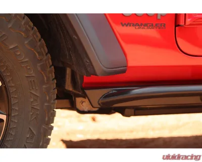 Rock Hard 4x4 Patriot Series Tube Slider Rocker Guards Angled Up for Jeep Wrangler JL 4DR 2018+ - RH-90104