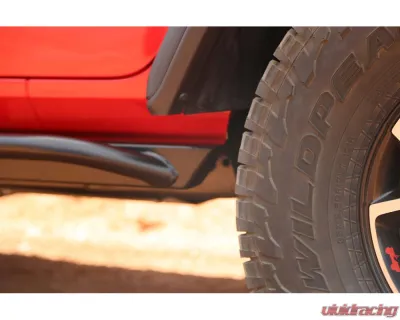 Rock Hard 4x4 Patriot Series Tube Slider Rocker Guards Angled Up for Jeep Wrangler JL 4DR 2018+ - RH-90104