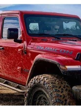 Rock Hard 4x4 Patriot Series Tube Slider Rocker Guards Angled Down for Jeep Wrangler JL 4DR 2018+                                     - RH-90106 - Image 6
