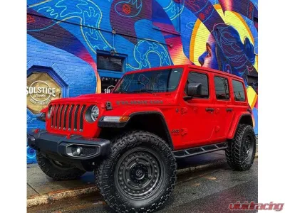 Rock Hard 4x4 Patriot Series Tube Slider Rocker Guards Angled Down for Jeep Wrangler JL 4DR 2018+ - RH-90106