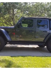 Rock Hard 4x4 Patriot Series Tube Slider Rocker Guards Angled Down for Jeep Wrangler JL 4DR 2018+                                     - RH-90106 - Image 3