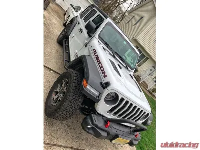 Rock Hard 4x4 Patriot Series Tube Slider Rocker Guards Angled Down for Jeep Wrangler JL 4DR 2018+ - RH-90106