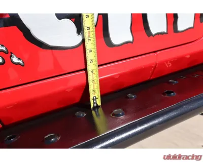 Rock Hard 4x4 RHX Series Tube Slider Rocker Guards with Flat Step for Jeep Wrangler JK 2DR 2007-2018 - RH-6022