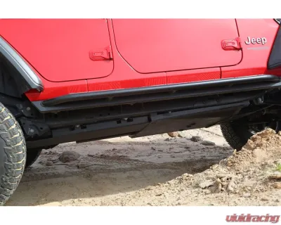 Rock Hard 4x4 RHX Series Tube Slider Rocker Guards with Flat Step for Jeep Wrangler JK 2DR 2007-2018 - RH-6022