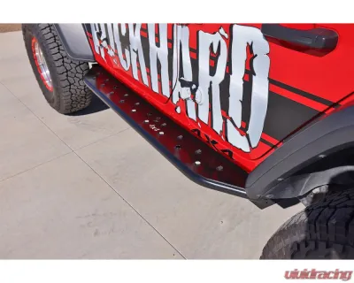 Rock Hard 4x4 RHX Series Tube Slider Rocker Guards with Flat Step for Jeep Wrangler JK 2DR 2007-2018 - RH-6022