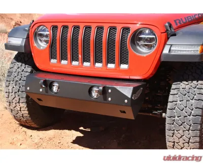 Rock Hard 4x4 Aluminum Patriot Series Grille Width Front Bumper for Jeep Wrangler JL | Gladiator JT 2018+ - RH-90240