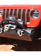 Rock Hard 4x4 Aluminum Patriot Series Grille Width Front Bumper for Jeep Wrangler JL | Gladiator JT 2018+                                     - RH-90240 - Image 3