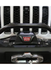 Rock Hard 4x4 Winch Guard Plus Light Mount OEM Steel Front Bumper Jeep Wrangler JL | Gladiator 2018+                                     - RH-90204 - Image 5