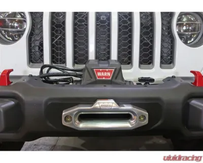 Rock Hard 4x4 Winch Plate for Factory Steel Front Bumper for Jeep Wrangler JL | Gladiator JT 2018+ - RH-90206