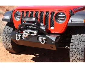 Rock Hard 4x4 Stubby Winch Guard with Light Mounting Tabs for RH4X4 JL/JT Stubby Front Bumper Gladiator JT 2020+