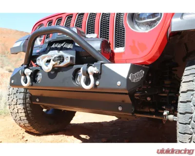 Rock Hard 4x4 Stubby Winch Guard with Light Mounting Tabs for RH4X4 JL/JT Stubby Front Bumper Gladiator JT 2020+ - RH-90208