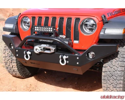 Rock Hard 4x4 Aluminum Patriot Series Full Width Front Bumper for Jeep Wrangler JL | Gladiator JT 2018+ - RH-90244