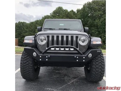 Rock Hard 4x4 Aluminum Patriot Series Full Width Front Bumper for Jeep Wrangler JL | Gladiator JT 2018+ - RH-90244