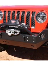 Rock Hard 4x4 Aluminum Patriot Series Mid-Width Front Bumper for Jeep Wrangler JL | Gladiator JT 2018+                                     - RH-90249 - Image 2