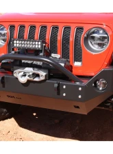 Rock Hard 4x4 Aluminum Patriot Series Mid-Width Front Bumper for Jeep Wrangler JL | Gladiator JT 2018+                                     - RH-90249 - Image 3