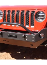 Rock Hard 4x4 Patriot Series Mid-Width Front Bumper w/ Lowered Winch Plate for Jeep Wrangler JL | Gladiator JT 2018+                                     - RH-90216 - Image 8