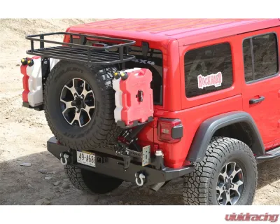 Rock Hard 4x4 Patriot Series Rear Bumper with Tire Carrier for Jeep Wrangler JL 2018+ - RH-90301