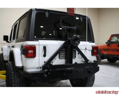 Rock Hard 4x4 Patriot Series Rear Bumper with Tire Carrier for Jeep Wrangler JL 2018+ - RH-90301