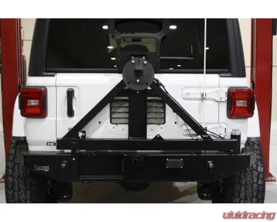 Rock Hard 4x4 Patriot Series Rear Bumper with Tire Carrier for Jeep Wrangler JL 2018+ - RH-90301