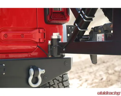Rock Hard 4x4 Patriot Series Rear Bumper with Tire Carrier for Jeep Wrangler JL 2018+ - RH-90301