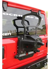 Rock Hard 4x4 Adjustable Spare Tire Carrier with CB Antenna Mount for Jeep Wrangler JL 2018+                                     - RH-90347 - Image 2