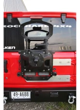 Rock Hard 4x4 Freedom Series Body Mount Tire Carrier with Billet Aluminum Braces for Jeep Wrangler JL 2018+                                     - RH-90350 - Image 2