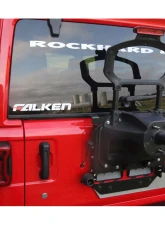 Rock Hard 4x4 Freedom Series Body Mount Tire Carrier with Billet Aluminum Braces for Jeep Wrangler JL 2018+                                     - RH-90350 - Image 4