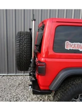 Rock Hard 4x4 Freedom Series Body Mount Tire Carrier with Billet Aluminum Braces for Jeep Wrangler JL 2018+                                     - RH-90350 - Image 5