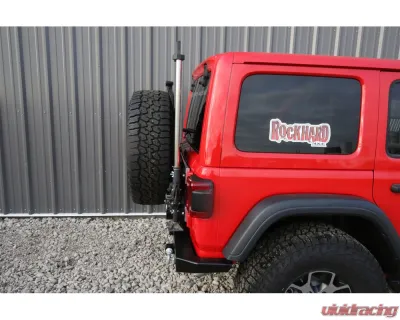 Rock Hard 4x4 Freedom Series Body Mount Tire Carrier with Billet Aluminum Braces for Jeep Wrangler JL 2018+ - RH-90350