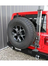 Rock Hard 4x4 Freedom Series Body Mount Tire Carrier with Billet Aluminum Braces for Jeep Wrangler JL 2018+                                     - RH-90350 - Image 7