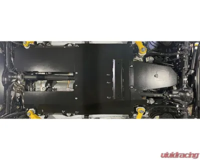 Rock Hard 4x4 Complete Bellypan Skid Plate System with Dual Crossmembers for Jeep Wrangler JL 4DR 392 HEMI 2021+ - RH-90527