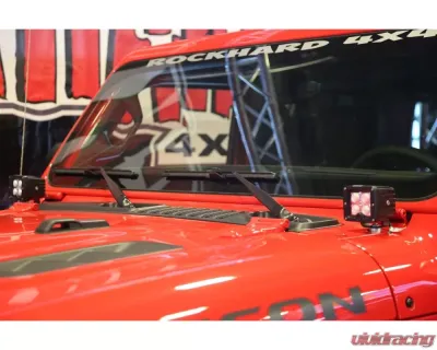 Rockhard 4x4 A-Pillar Windshield Light Mounts Jeep Wrangler JL | Gladiator JT 2018+ - RH-90601