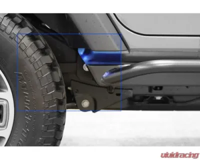 Rock Hard 4x4 RHX Series Tube Slider Rocker Guards with Flat Step for Jeep Wrangler JK 2DR 2007-2018 - RH-6022