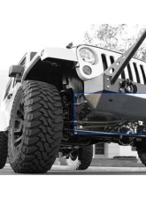 Rock Hard 4x4 Patriot Series Grille Width Stinger Front Bumper w/ Receiver w/o Fog Lights Jeep Wrangler JK 2007-2018                                     - RH-5021 - Image 3