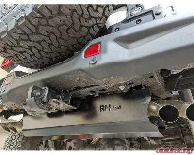 Rock Hard 4x4 Aluminum Muffler Skid Plate for 392 HEMI Jeep Wrangler JL 2/4DR 2018+ - RH-90545