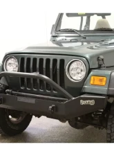 Rockhard 4x4 Aluminum Patriot Series Full Width Front Bumper Jeep CJ5 | CJ7 | CJ8 | Wrangler YJ | TJ | LJ 1976-2006                                     - RH-4050 - Image 6