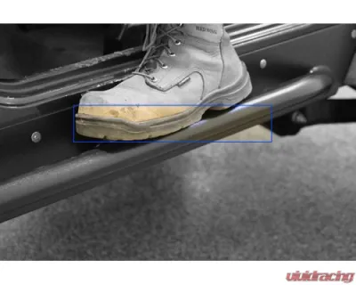 Rock Hard 4x4 Patriot Series Rocker Guards w/ Tube Sliders - Raw Finish for Jeep Wrangler TJ 1997-2006 - RH-3001-S