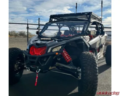 AFX Motorsports Black Roof Rack Can-Am X3 MAX 4 Seater - CAN006-S-B-LED
