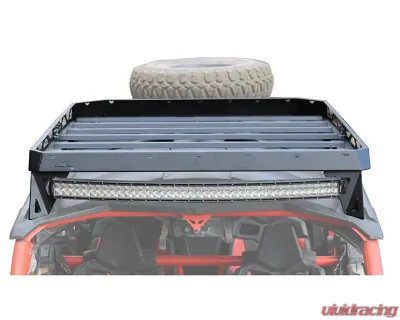 AFX Motorsports Black Roof Rack Can-Am X3 MAX 4 Seater - CAN006-S-B-LED